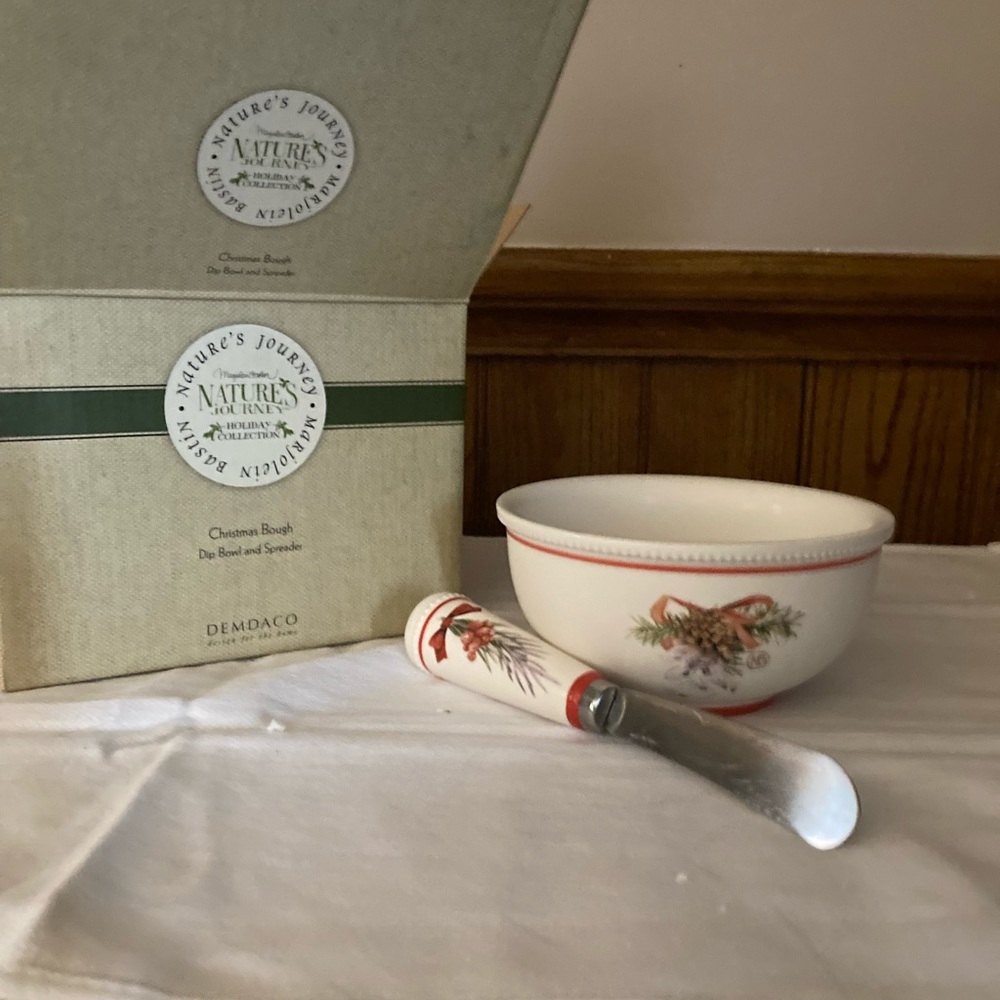 Natures journey dip bowl and spreader